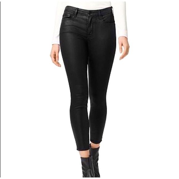 Social Standard by Sanctuary Denim - Social Standard by Sanctuary Faux Leather Pants Black Coated Skinny Ankle Jean 4